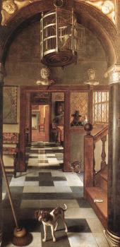 Samuel Van Hoogstraten : View of a Corridor
